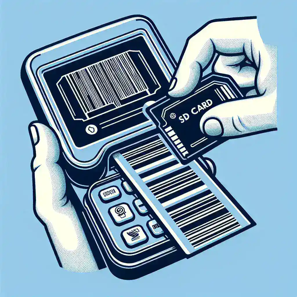 ¿Puedo usar una tarjeta SD en un escáner de código de barras?